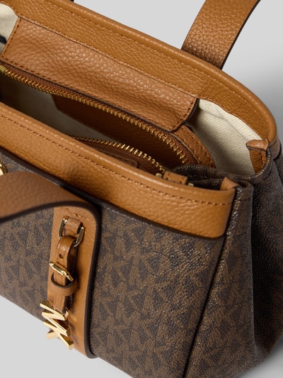 MICHAEL Michael Kors Handtasche mit Label-Applikation Modell 'ROMEE' Dunkelbraun 5