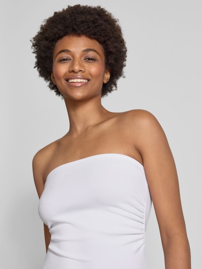 Review Bandeau-Top mit Raffungen Weiss 3