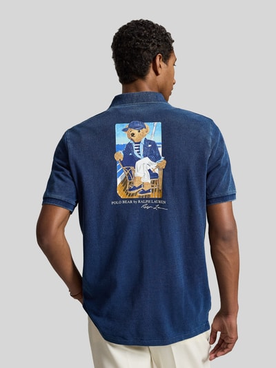 Polo Ralph Lauren Regular Fit Poloshirt mit Polo-Bear-Details Jeansblau 5
