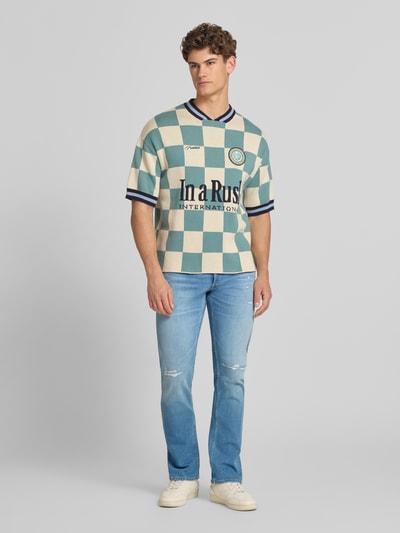 Replay Regular Fit Jeans im Used-Look Modell 'Grover' Jeansblau 1