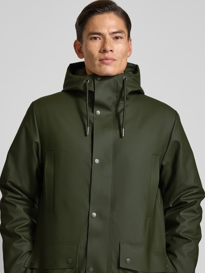 RAINS Funktionsjacke mit Kapuze Oliv 3