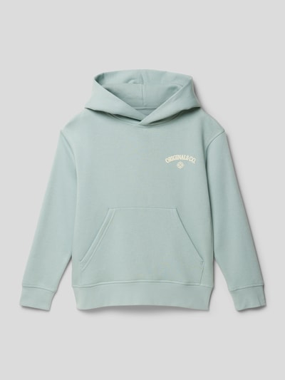 Jack & Jones Hoodie met labeldetail, model 'JORSANTORINI' Bleu - 1