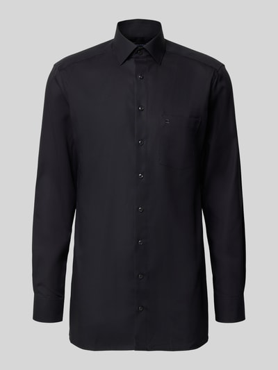 OLYMP Koszula biznesowa o kroju regular fit z popeliny Czarny 2