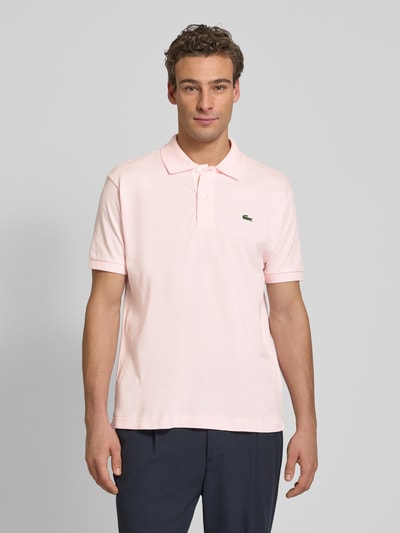 Lacoste Regular Fit Poloshirt mit Label-Patch Rosa 4