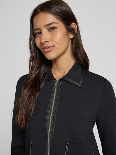 Liu Jo White Gebreid jack met platte kraag. Zwart - 3