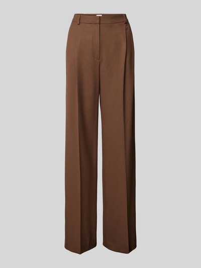 Jake*s Collection Flared pantalon met bandplooien Rietgroen - 2