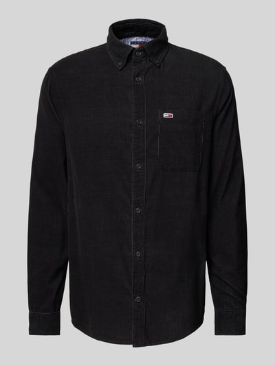 Tommy Jeans Freizeithemd mit Knopfleiste Black 2