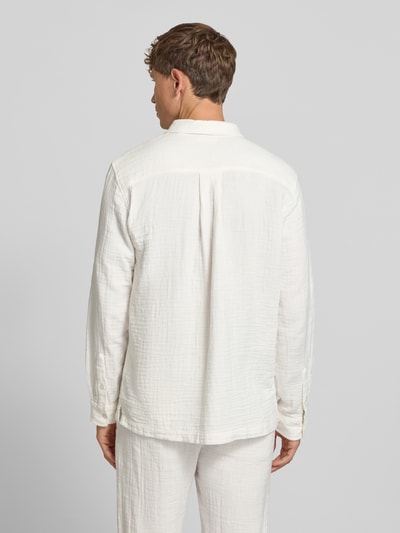 Lindbergh Regular Fit Freizeithemd mit Kentkragen Offwhite 5