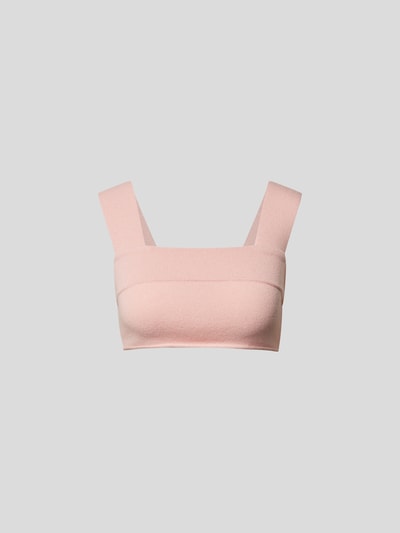 Extreme Cashmere Crop Top aus Kaschmirmischung Rosa 2