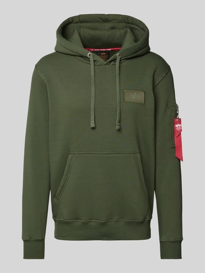 Alpha Industries Bluza z kapturem Oliwkowy 2