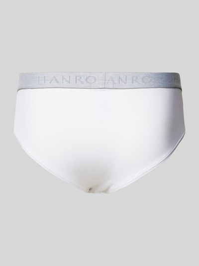 Hanro Slip mit Label-Details im 2er-Pack Weiss 3