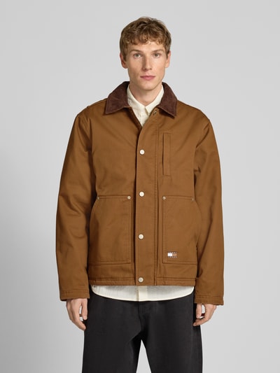 Tommy Jeans Regular Fit Blouson aus reiner Baumwolle Mittelbraun 4