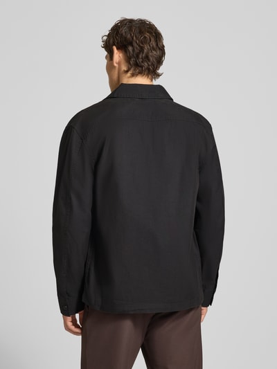 Selected Regular Fit Freizeithemd aus Baumwoll-Mix Modell 'MOTTO' Black 5