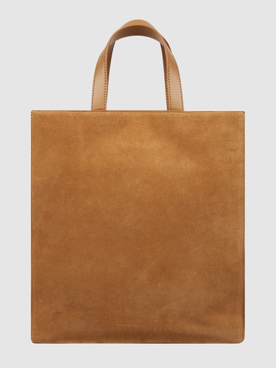 LIEBESKIND BERLIN Tote Bag aus Veloursleder Modell 'Paper Bag' Camel 4