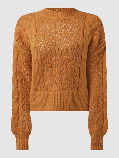 Scotch & Soda Pullover mit Lochmuster  Mittelbraun 2