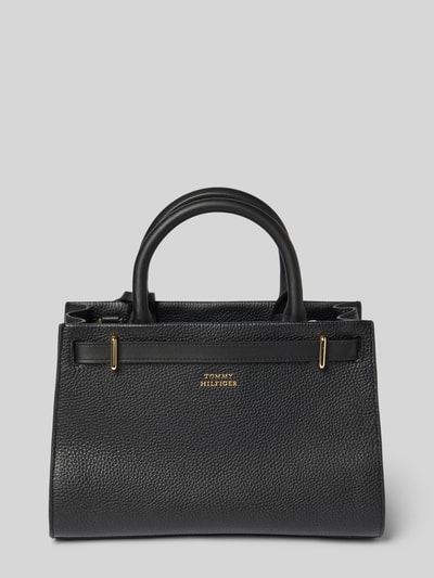 Tommy Hilfiger Umhängetasche aus genarbtem Rindsleder Black 4