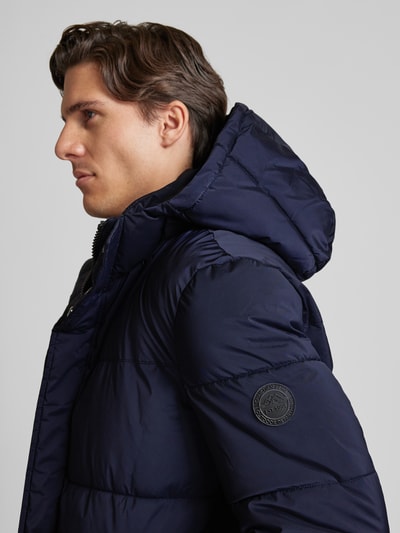 Christian Berg Men Steppjacke mit Kapuze Marine 3