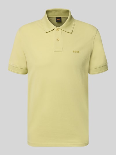 BOSS Orange Koszulka polo o kroju regular fit z czystej bawełny model 'PRIME' Oliwkowy 2