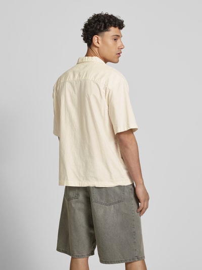 REVIEW Loose Fit Freizeithemd aus Baumwoll-Leinen-Mix Ecru 5