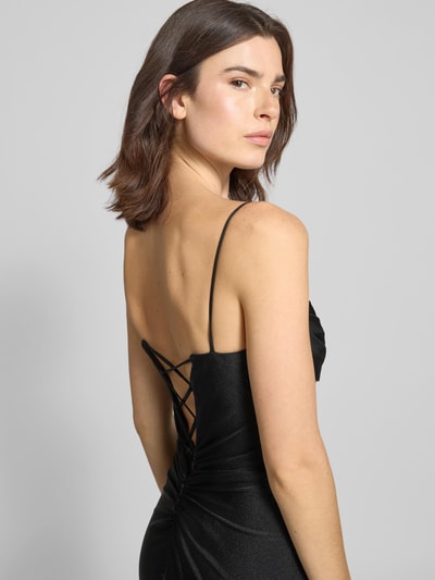 Mascara Avondjurk met plooien en loopsplit  - 3