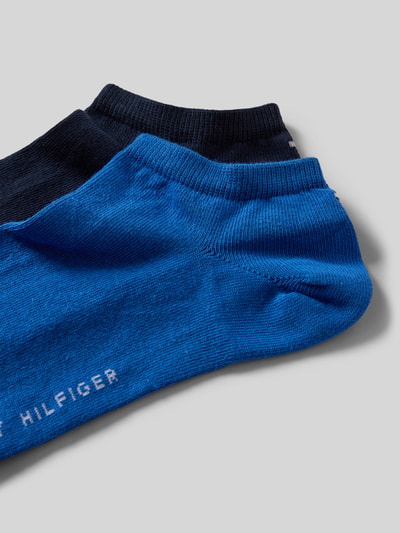 Productfoto, Sokken aus Baumwoll-Mix im 2er-Pack van Tommy Hilfiger in effen kleuren met labelprint, logoprint en elastische boord, fijngebreid katoenmix