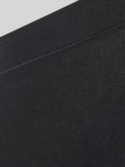 Produktfoto, czarny Slim Fit Slip aus Baumwoll-Mix Modell 'Retro' od SCHIESSER, gładka tekstura, elastyczny pas, mieszanka bawełny