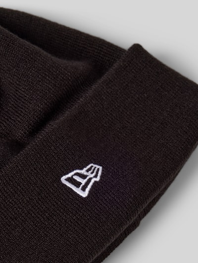 New Era Beanie met labeldetail Zwart - 2