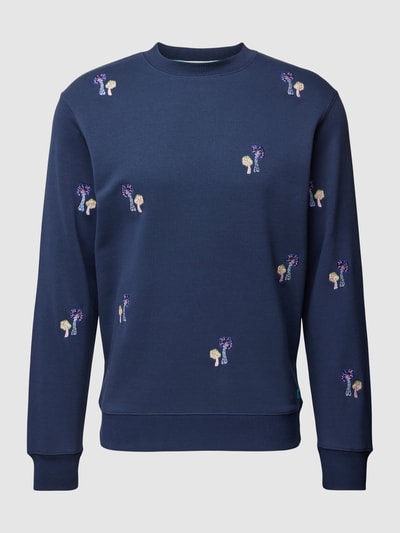 Scotch & Soda Sweatshirt mit Allover-Muster Marine 2