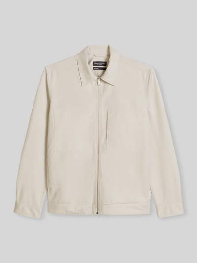 Marc O'Polo Regular Fit Hemdjacke aus Baumwoll-Leinen-Mix Offwhite 2