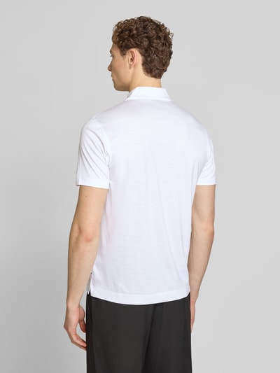 BOSS Regular Fit Poloshirt aus Lyocell-Baumwoll-Mix Modell 'H-PARAS 50' Weiss 5