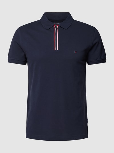 Tommy Hilfiger Poloshirt mit Label-Stitching Marine 2