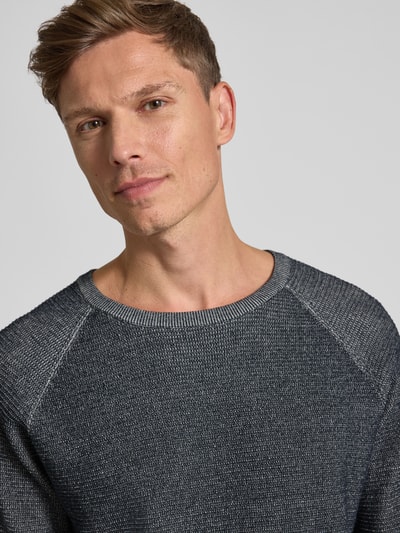 Drykorn Gebreide pullover met ronde hals, model 'TITZIAN' Blauw - 3