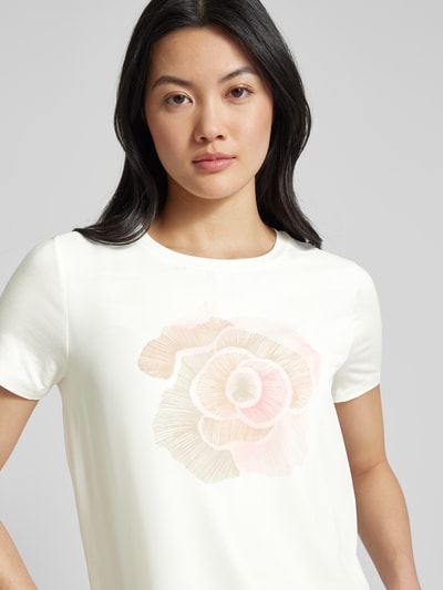 More & More Dubbellaags shirt met bloemenprint Offwhite - 3
