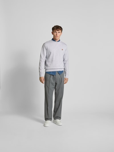 MAISON KITSUNÉ Sweatshirt aus reiner Baumwolle Hellgrau 1