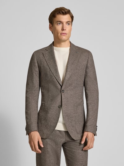 CG - Club of Gents 2-knoops colbert met reverskraag, model 'Conley' Lichtbruin - 4