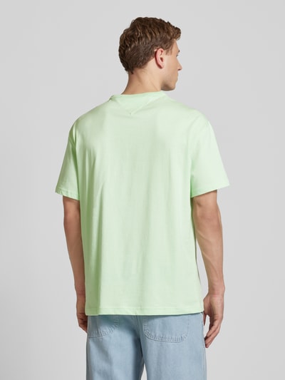 Tommy Jeans T-shirt met labelstitching Mintgroen - 5