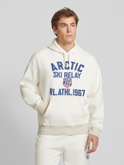 Polo Ralph Lauren Hoodie mit Label-Print Hellgrau 4