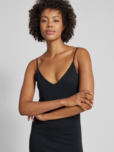 mbyM Sukienka midi z cienkimi ramiączkami model ‘Leslee’ Czarny 3