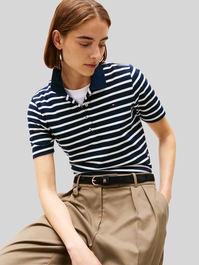 Tommy Hilfiger Regular Fit Poloshirts aus Baumwoll-Mix Marine 3