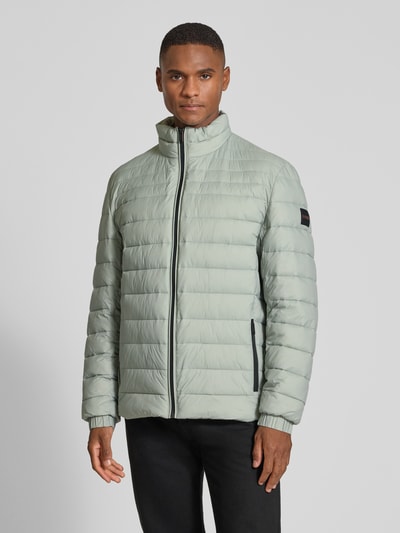 BOSS Orange Slim Fit Steppjacke mit Stehkragen Modell 'ODEN2' Mint 4