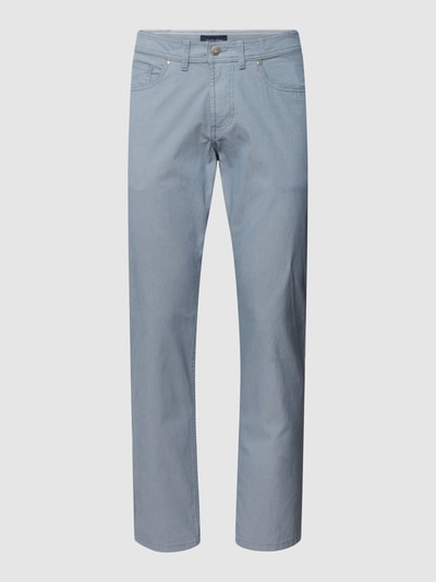 Christian Berg Men Hose mit Strukturmuster Bleu 2