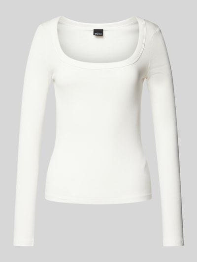 Gina Tricot Longsleeve mit Feinripp Ecru 2