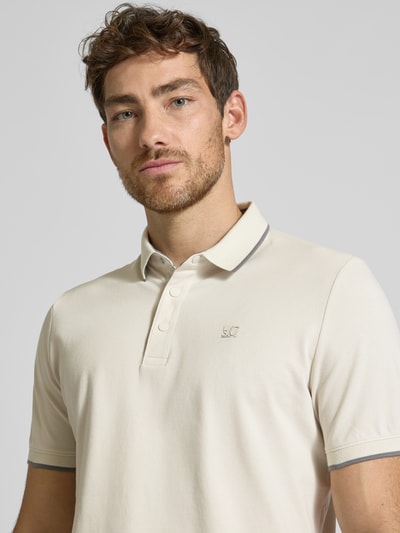 s.Oliver RED LABEL Regular Fit Poloshirt aus Baumwoll-Mix Sand 3