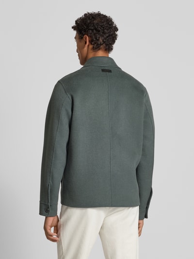 Marc O'Polo Regular Fit Hemdjacke aus Woll-Mix Graphit 5