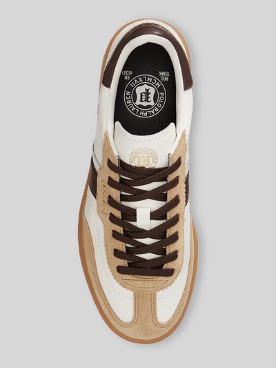Polo Ralph Lauren Sneaker aus echtem Rindvelours Offwhite 3