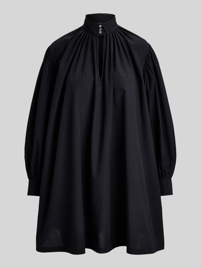Polo Ralph Lauren Mini Blusenkleid aus Baumwolle mit Smokingkragen Black 2
