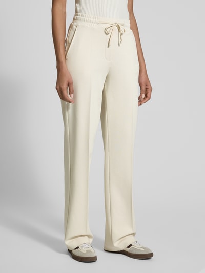 OPUS PANTS Wide leg stoffen broek met steekzakken, model 'Macie' Offwhite - 4