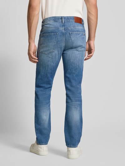 BOSS Orange Straight fit jeans van katoenmix, model 'DELAWARE BO' Jeansblauw - 5