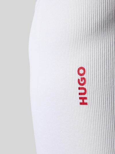 Productfoto, wit slim fit tanktop van katoen model 'TANK TOP TRIPL. PACK' van HUGO, fijne ribtextuur, Heren tanktop