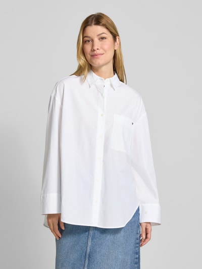 Tommy Hilfiger Oversized overhemdblouse van puur katoen Wit - 4